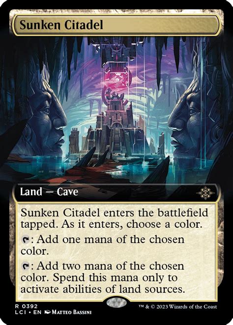 Sunken Citadel Extended Art The Lost Caverns Of Ixalan Magic The Gathering