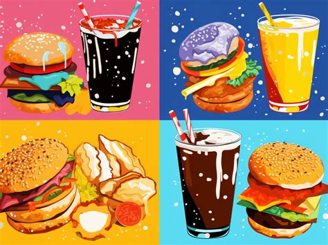 Paint an illustration of food pop art | Upwork