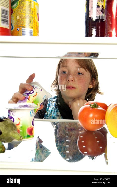 CHILD, DAIRY PRODUCT Stock Photo - Alamy