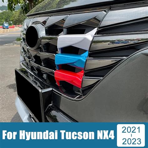 For Hyundai Tucson NX4 2021 2022 2023 Car Styling Front Grilles Trim