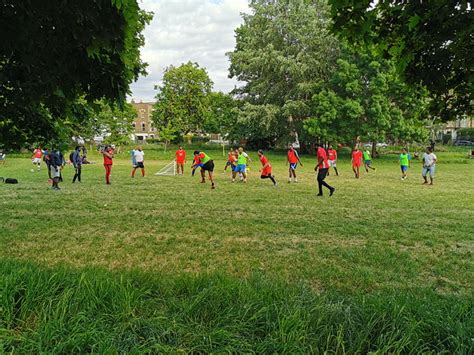 Football Volleyball And Huge Crowds In Brockwell Park As The Lockdown