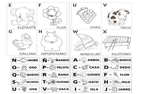 Abecedario Para Colorear Y Recortar Papelisimo Bd