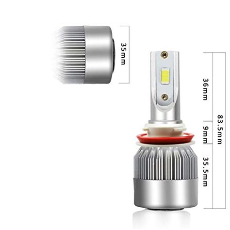 MUMASHA LED Headlight Bulbs H11 Headlight Bulb H8 H9 All In One