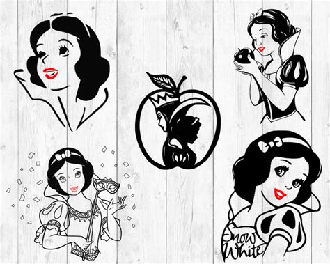 Snow White Svg Princess Svg Snow White Bundle Svg Cricut Etsy