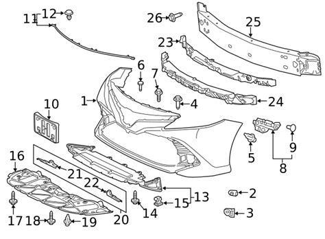 52611 06570 Bumper Impact Absorber Front Sparks Parts