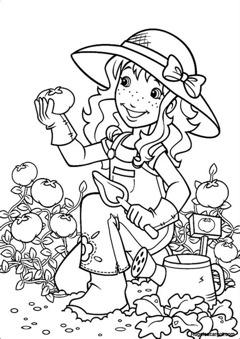 Coloriage Jardinière Et Tomates Dessin Gratuit à Imprimer