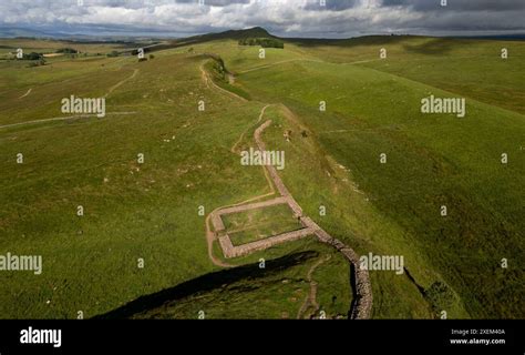 Hadrian's wall aerial view hi-res stock photography and images - Alamy