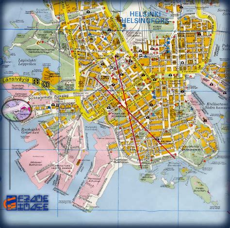 Helsinki Finland Tourist Map - Helsinki Finland • mappery