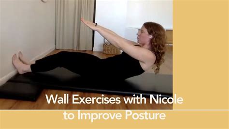 At Home Pilates Wall Exercises To Improve Posture Youtube