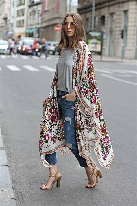 Dainty Kerchief Kimono Shawl Street Style Outfits Looks Street Style