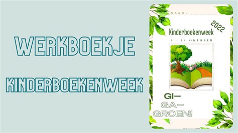 Werkboekje Kinderboekenweek Juf Joanne