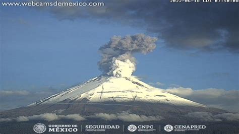 Reporta Cenapred Sem Foro Amarillo En Volc N Popocat Petl