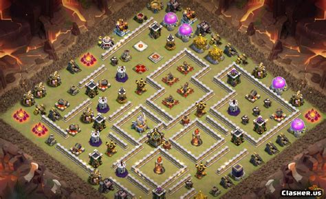 Town Hall 11 Th11 War Base V312 With Link 3 2020 War Base