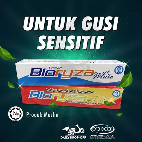 Ubat Gigi Bioryza Putihkan Gigi Rawat Gusi Sensitif Nafas Berbau