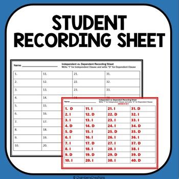 Independent And Dependent Clauses Task Cards To Review Grammar