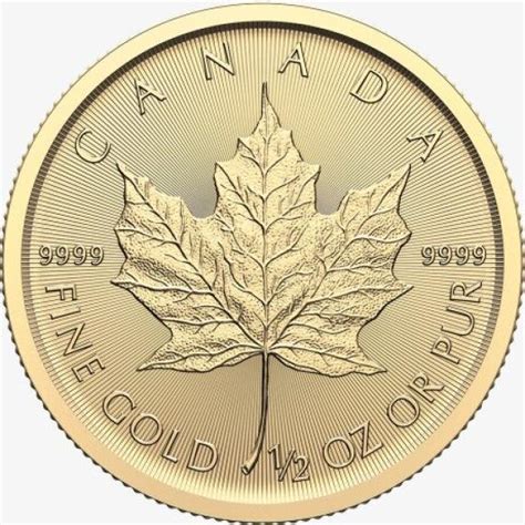 Zlatá mince Maple Leaf 1 2 Oz r 2024 Silver Gold Investments s r o