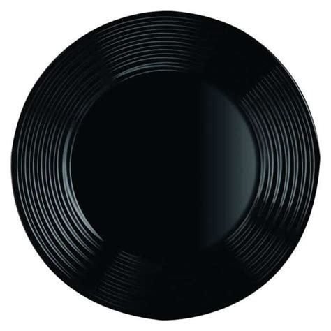 Harena Luminarc Black Dinner Plate Inch Pcs Set Black