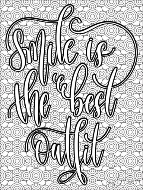 Inspirational Quotes Coloring Pages For Adults Good Vibes Coloring