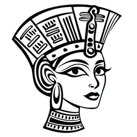 Premium AI Image | Vector ancient egypt god vintage logo line art concept black and white color ...