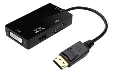 Adaptador Displayport Para Hdmi 4k Vga Dvi 3840x2160 30hz MercadoLibre