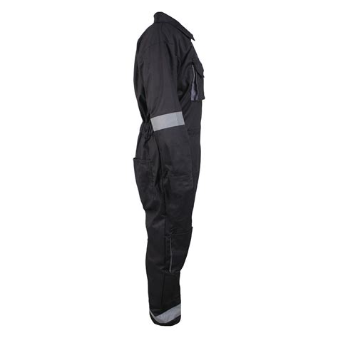 Black Work Wear Men S Overalls Boiler Suit Coveralls Mechanics