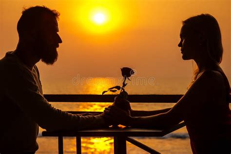 Romance Marriage Proposal By The Sea Tropical Paradise Beach Beachfront Restauranta Man In A