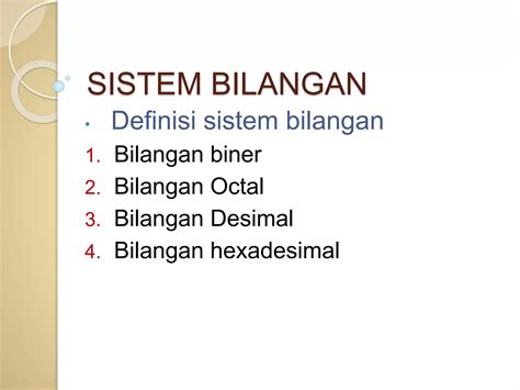 Sistem Bilangan PPT