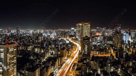 도쿄 야경 도시 전망 도쿄의 도시 풍경 도쿄 중심부의 도시 야경 고화질 사진 사진 하늘 배경 일러스트 및 사진 무료