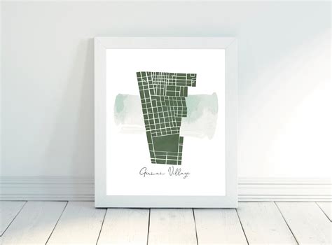 German Village-columbus Ohio-neighborhood Map Print - Etsy Israel