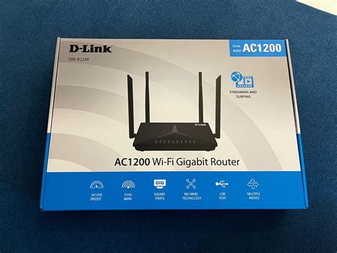 D Link DIR 825M AC1200 High Power Mesh WiFi MU MIMO Gigabit Router Dual