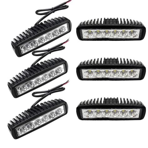 6x 18W 1620LM Lampe De Travail 6 LED Barre De Phares Antibrouillard