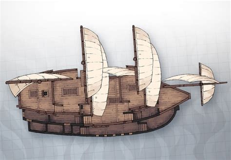 The Galleon Ship, a free battle map for D&D (or other RPGs)