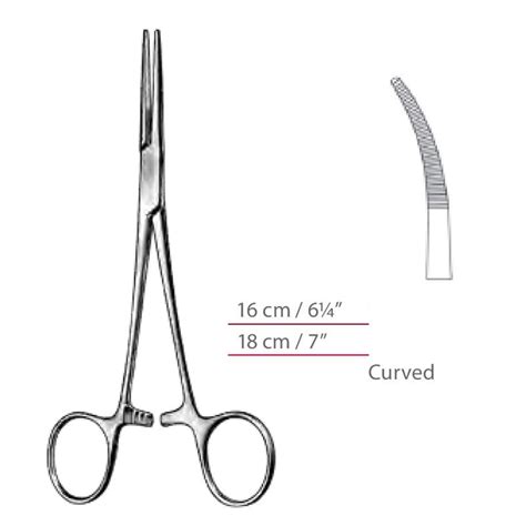 Kelly Rankin Hemostatic Forceps Curved Surgical Instruments Veterinary