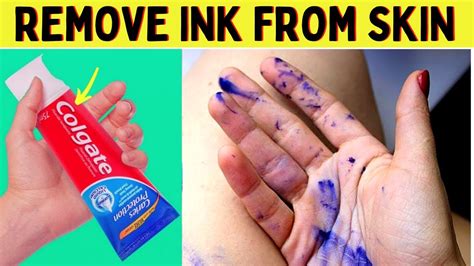 Remove Dried Printer And Fountain Pen Ink From Hands By This Method