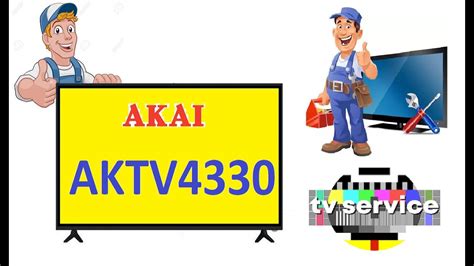 TV AKAI AKTV 4330 Riparazione Retroilluminazione . - YouTube