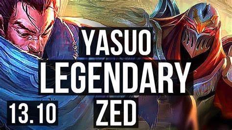 YASUO Vs ZED MID 10 0 0 1 5M Mastery Legendary KR Diamond 13