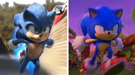 Sonic Movie Old Design Vs New Design Sonic Prime Vs Sonic Youtube