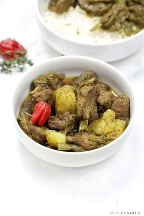 Jamaican Curry Goat Recipe Caribbean Goat Curry Recipe Vibes