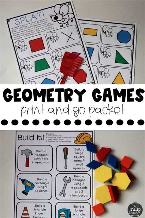 Geometry Unit Games Activities Assessments Anchor Charts