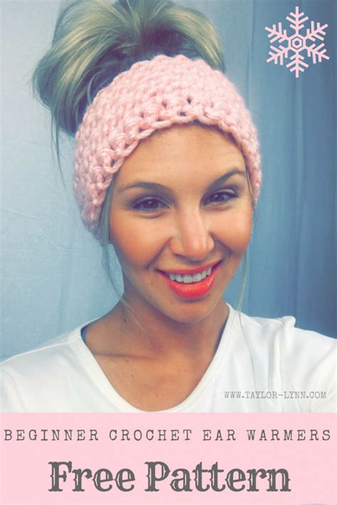 Simple Beginner Chunky Crochet Ear Warmers Pattern