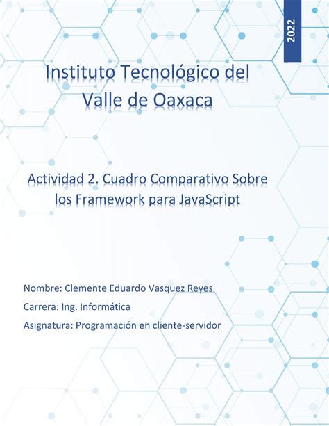 Cuadro Comparativo Frameworks Instituto Tecnol Gico Del Valle De