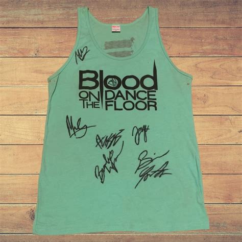 Hot Topic Shirts Botdf Blood On The Dance Floor Signed Warped Tank