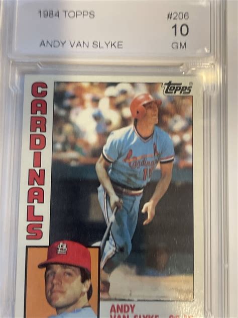 Topps Andy Van Slyke Rc Graded Ebay