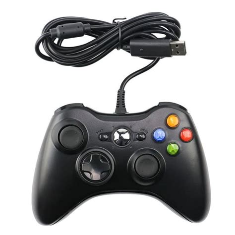 Le Noir Manette De Jeu Filaire Usb Pour Xbox Contr Leur Par