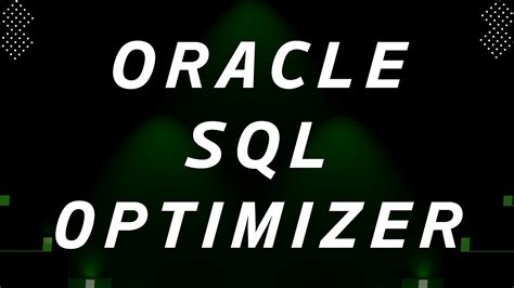 Oracle Sql Optimizer Overview Query Optimizer Concepts Youtube