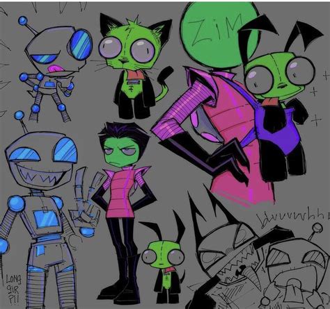 Easybridget Invader Zim Characters Invader Zim Invader Zim Dib