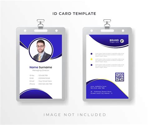 Premium Vector Corporate Business Company Minimalist Id Card Design