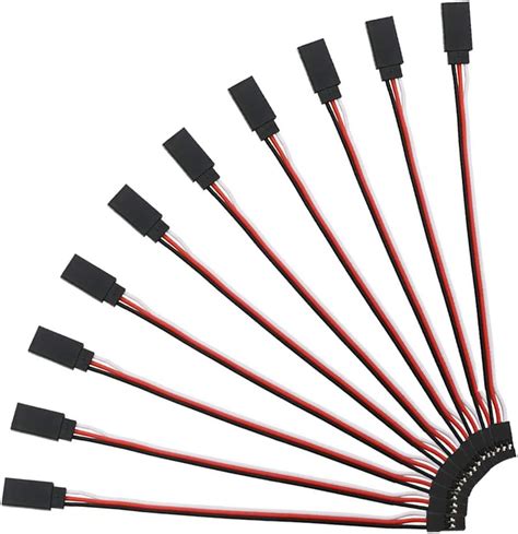 YIXISI 10 PCS 6 150mm Servo Extension Cable Lead Wire JR Style Servo