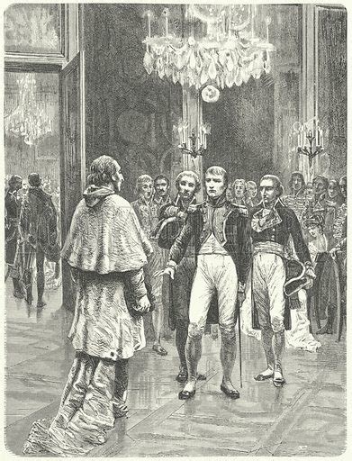 Napoleon Receiving Cardinal Ercole Consalvi At The Tuileries  Stock Image Look And Learn