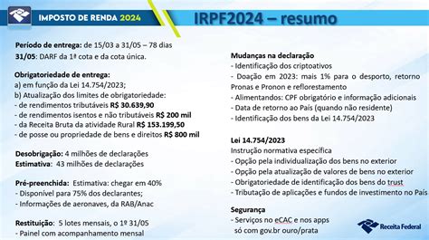 Imposto De Renda Receita Federal Comunica As Novas Regras Em